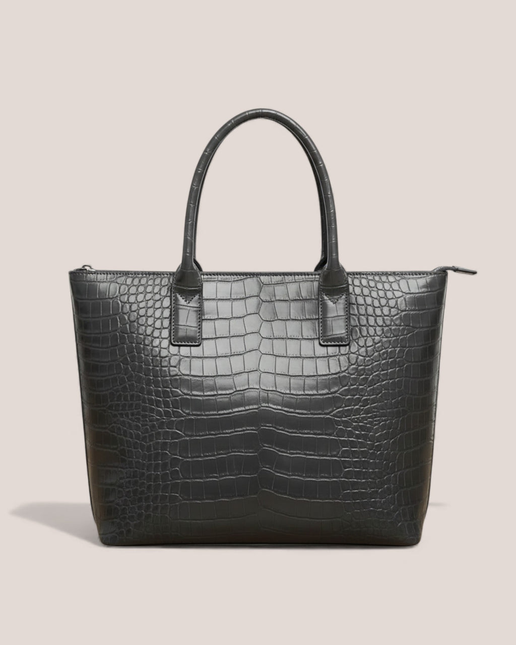 Bolso Tote De Piel Negro Para Mujer